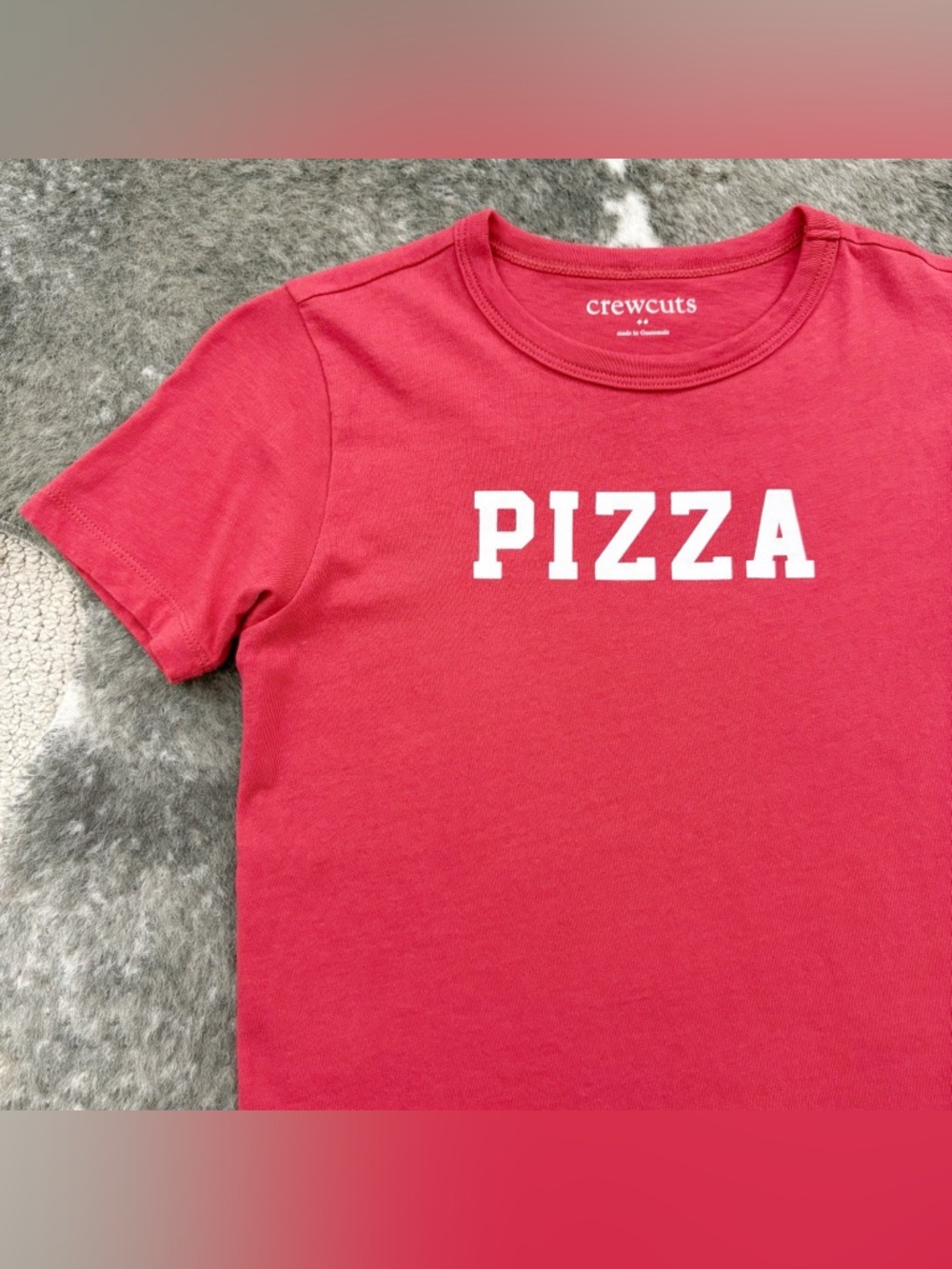 J. Crew Crewcuts Pizza Tee Medium 8-9 - Picture 2 of 10